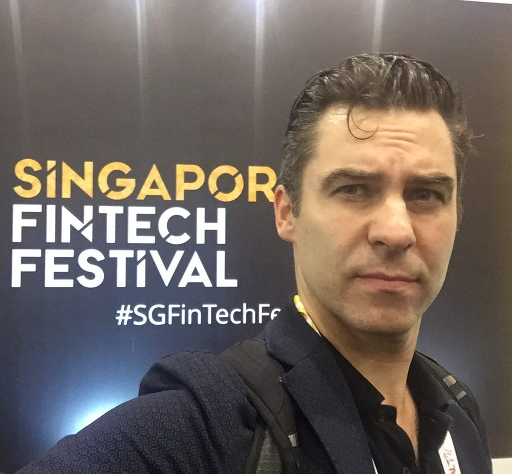 Nicholas Ziegert beim Singapore Fintech Festival