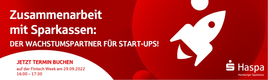 Zusammenarbeit mit Sparkassen – Werbung für das Event am 29. September im Rahmen der Fintech Week in Hamburg
